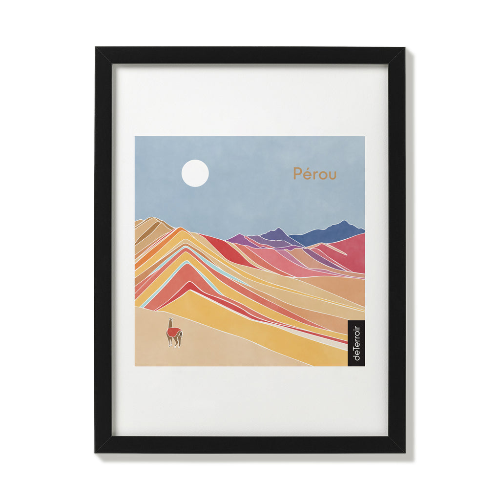 Affiche : Pérou par Maude Gervais/Les Barbos